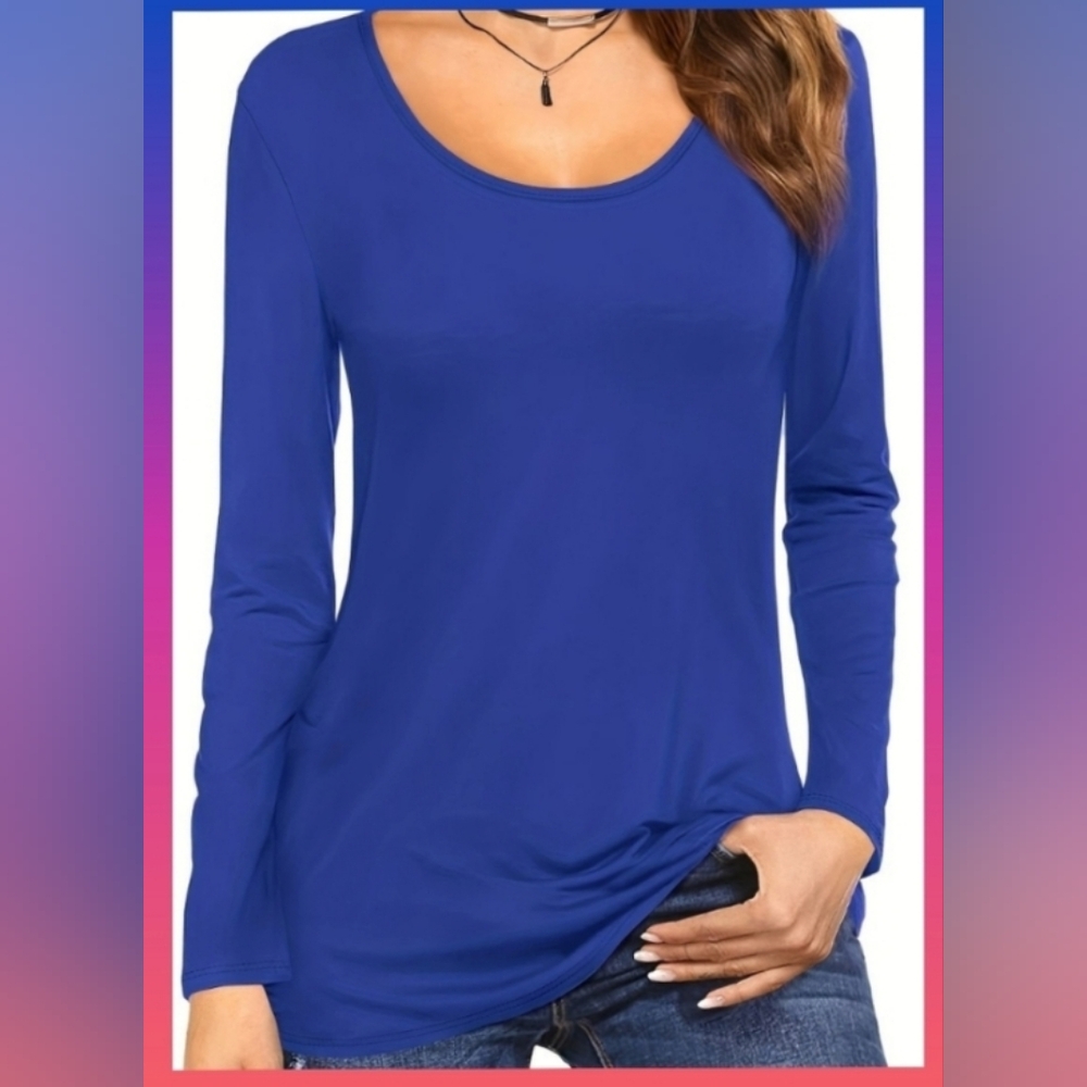 Banana Republic royal blue jersey tee